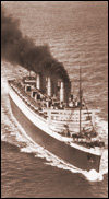 Cunardlinjens berömda passagerarfartyg Queen Mary